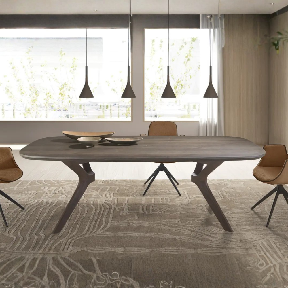 Mesa de Comedor Modelo NC-LN FIX WOOD Tapa de Madera