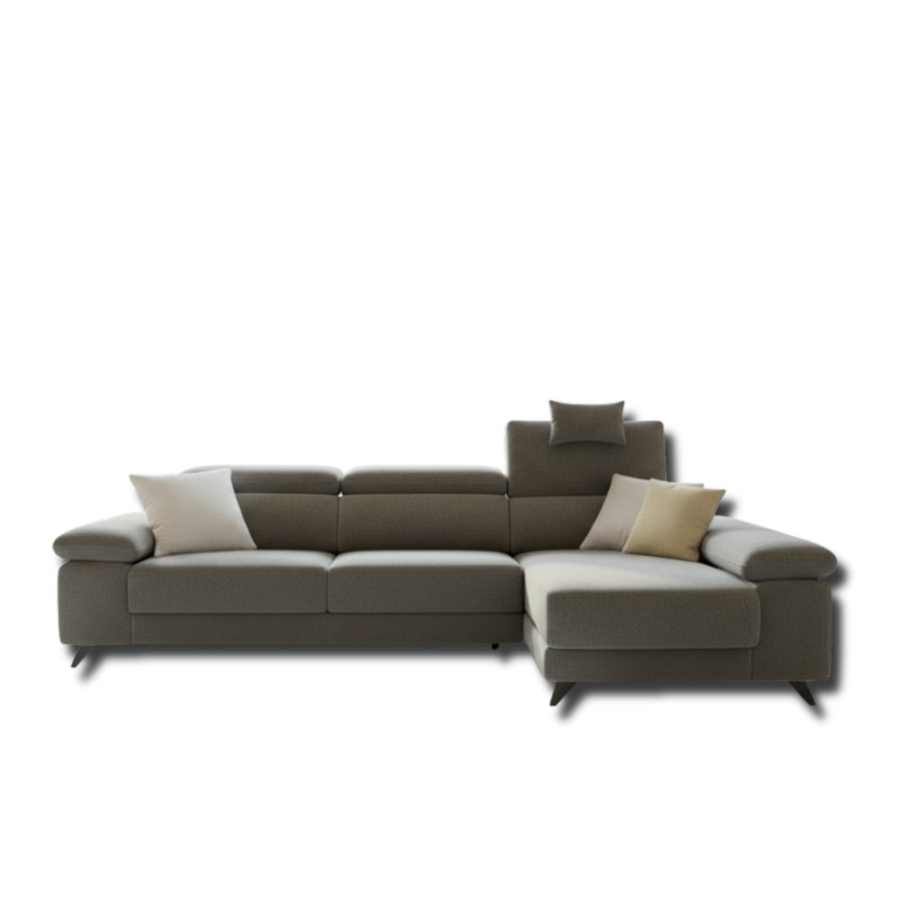 Chaiselongue NICE con 2 extraibles con carro tapizado Aquaclean