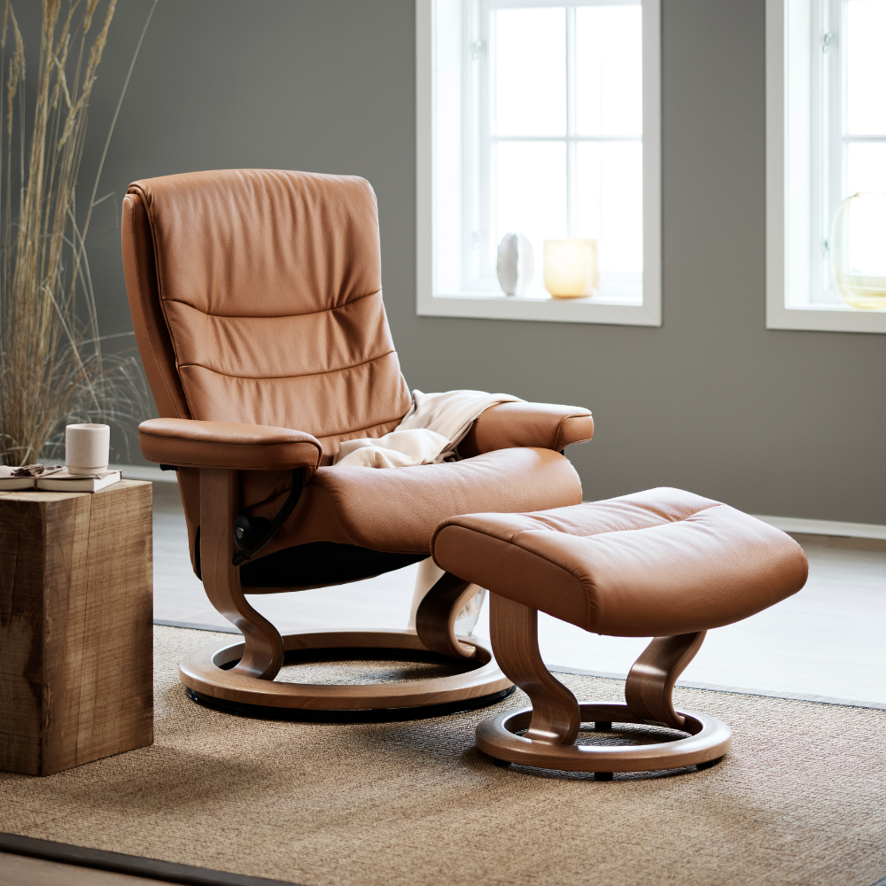 Sillon modelo NORDIC Classic Plus™ System de Stressless en piel Paloma