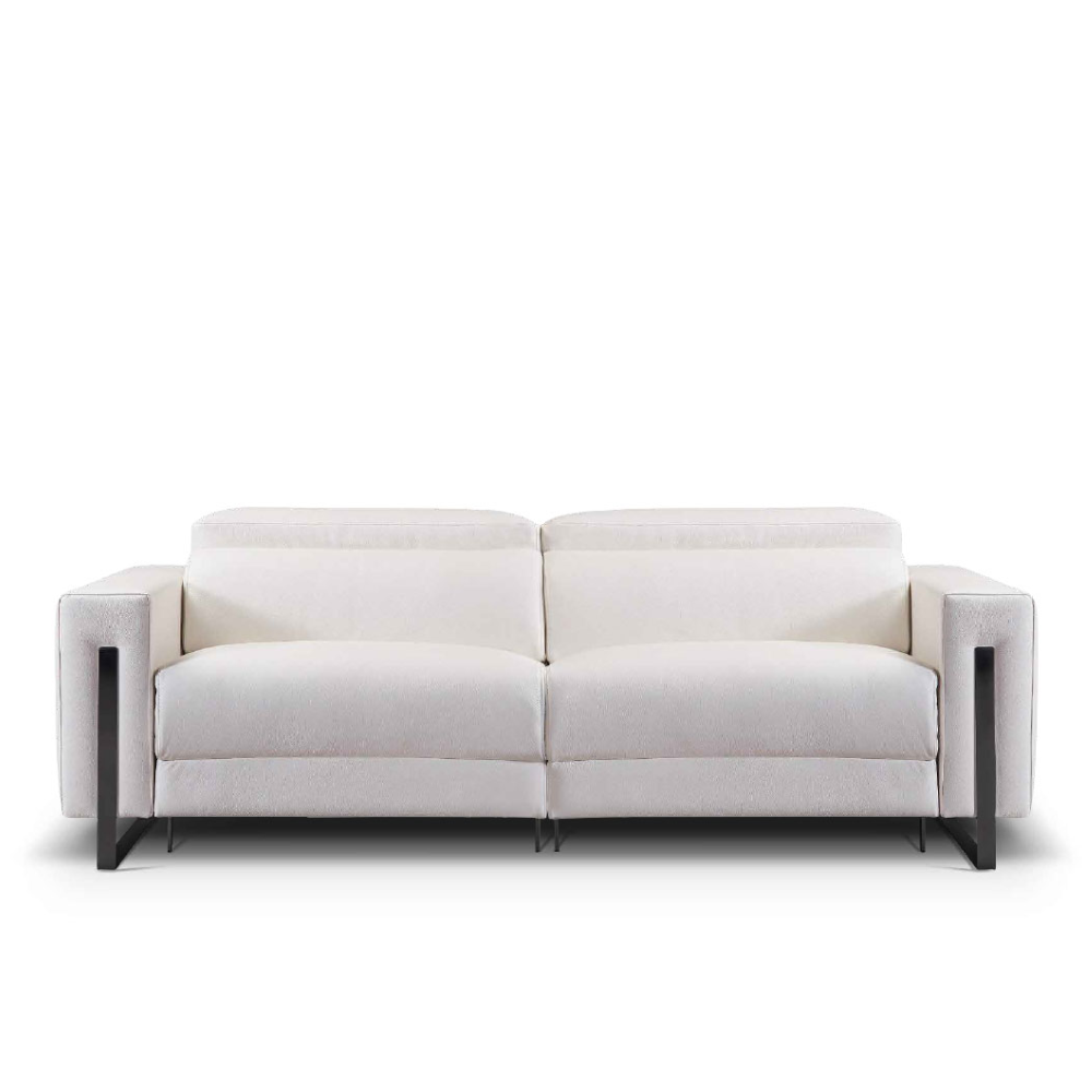Sofá 2 asientos relax motorizados modelo NORMAN Tapizado Piel
