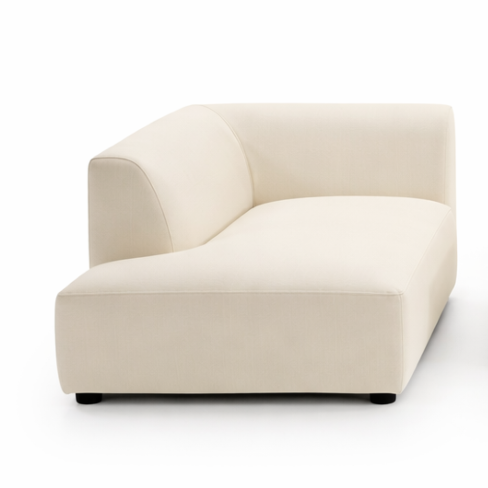 Sofá modular con Chaiselongue Tapizado apto para exterior modelo ALMA