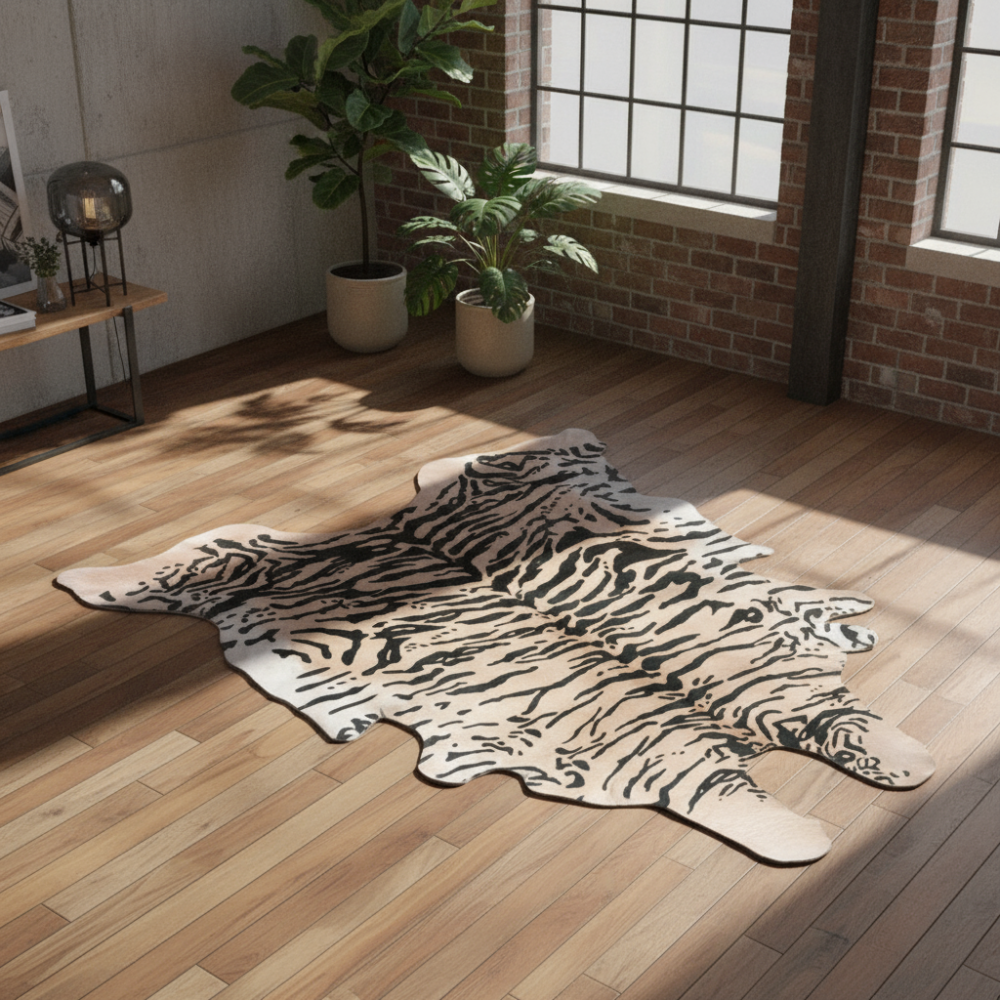 Alfombra de diseño en piel Exotic dibujo H
