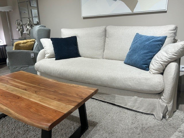 Sofá de diseño totalmente desenfundable modelo PORTIXOL en tejido natural