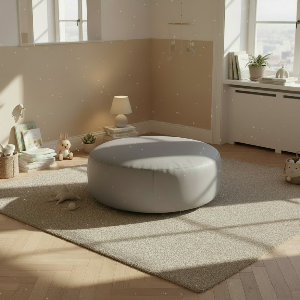Pouf Geo Lisos Tapizado Antimanchas