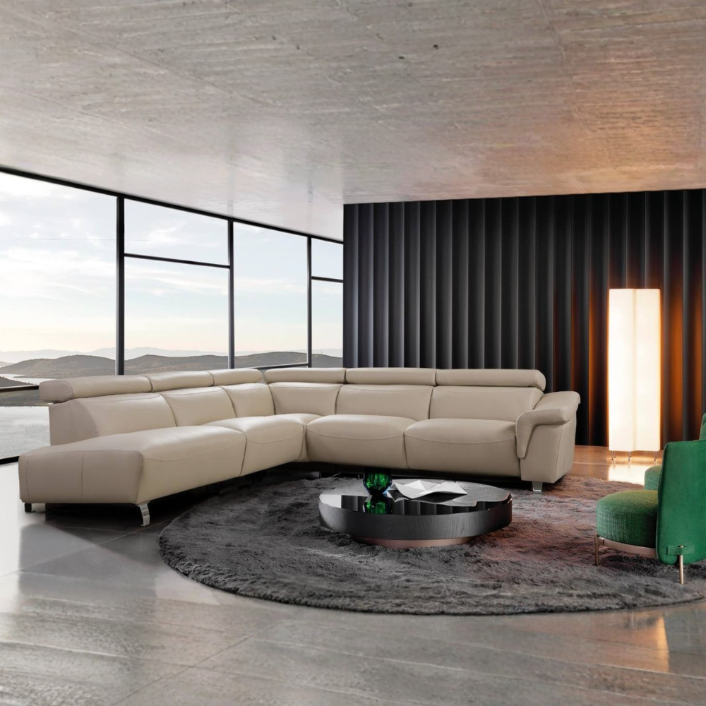 Rinconera de diseño abierto modelo Padova con 2 asientos relax