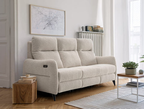 Sofá de diseño y fondo reducido modelo RIVER con asientos relax