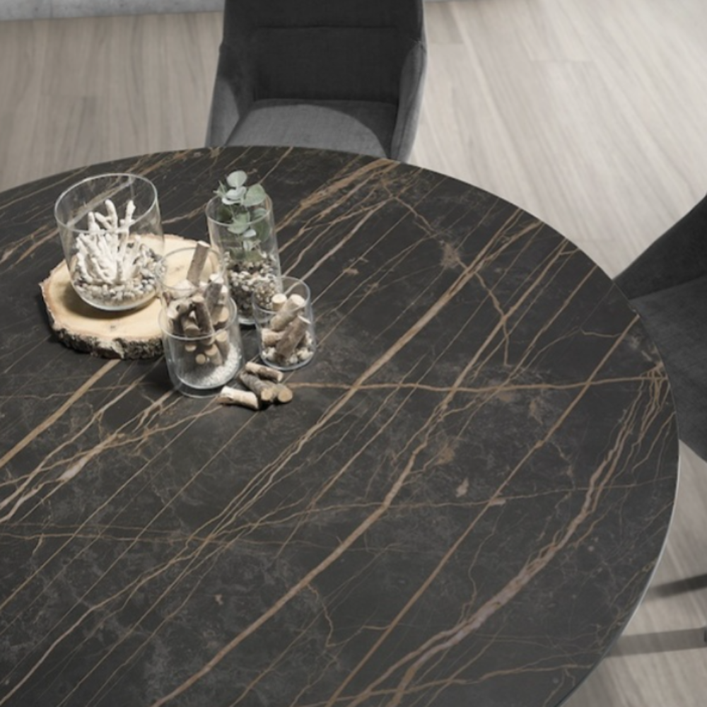 Mesa comedor de diseño circular modelo RTJZZ