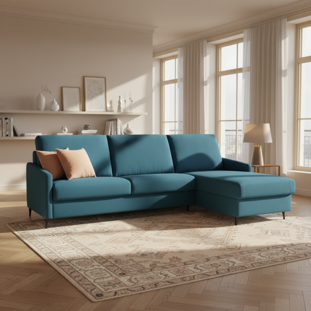 Chaiselongue cama con almacenaje y sistema italiano CASTEL