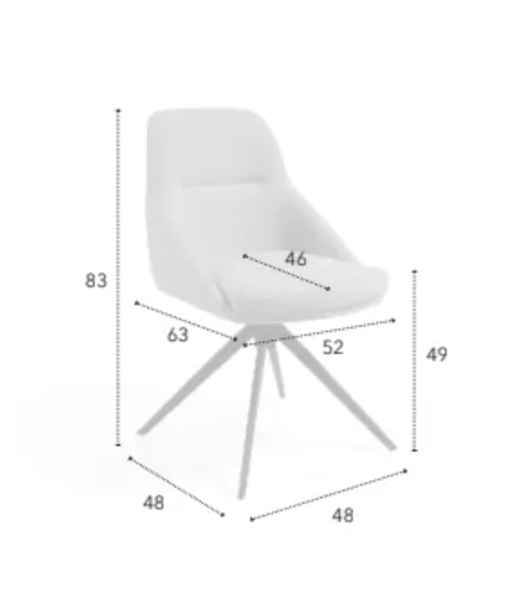 Silla de diseño pie giratorio