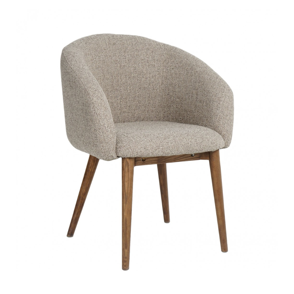Set de sillas de Tela Patas Madera Maciza
