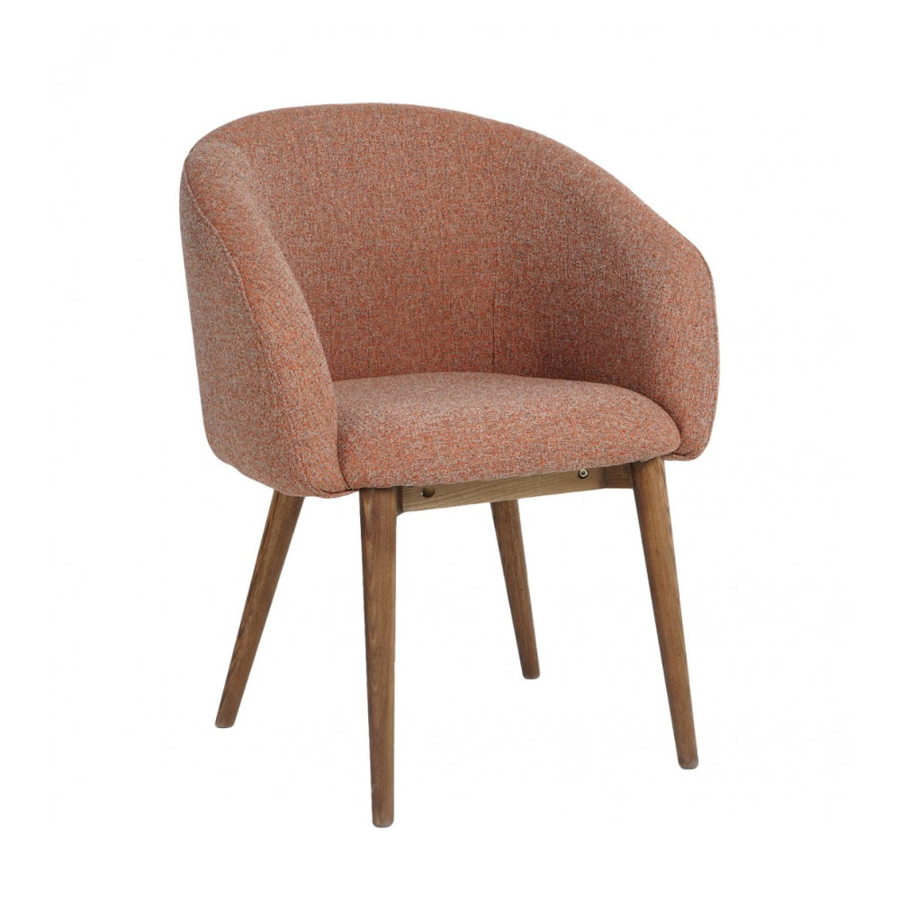 Set de sillas de Tela Patas Madera Maciza