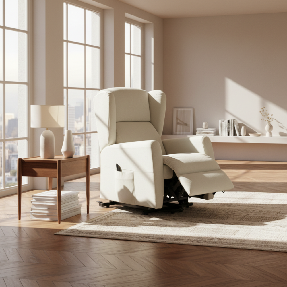 Sillón relax motorizado modelo IDOL en tela
