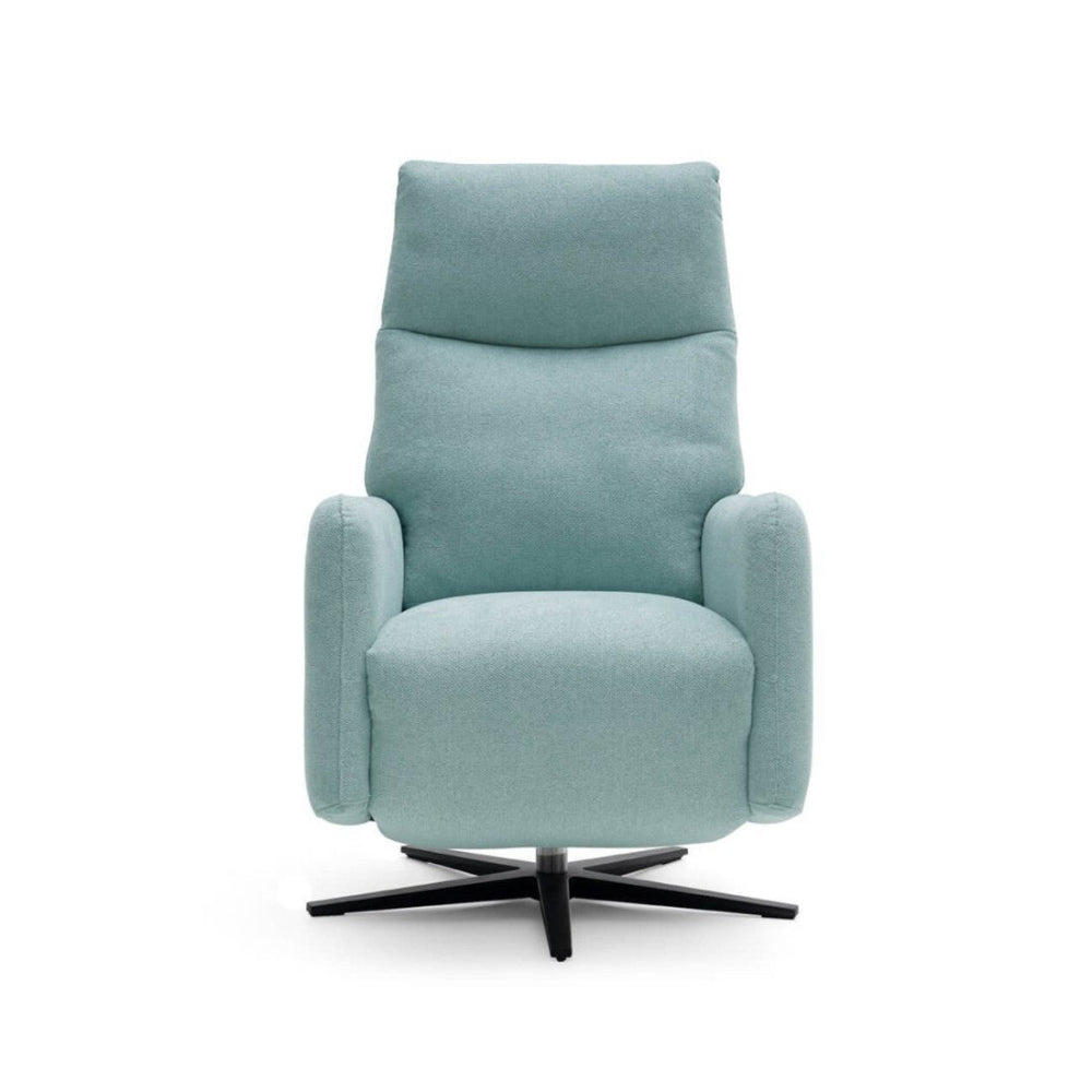 Sillón giratorio con relax eléctrico modelo ZEPPELIN tela Aquaclean