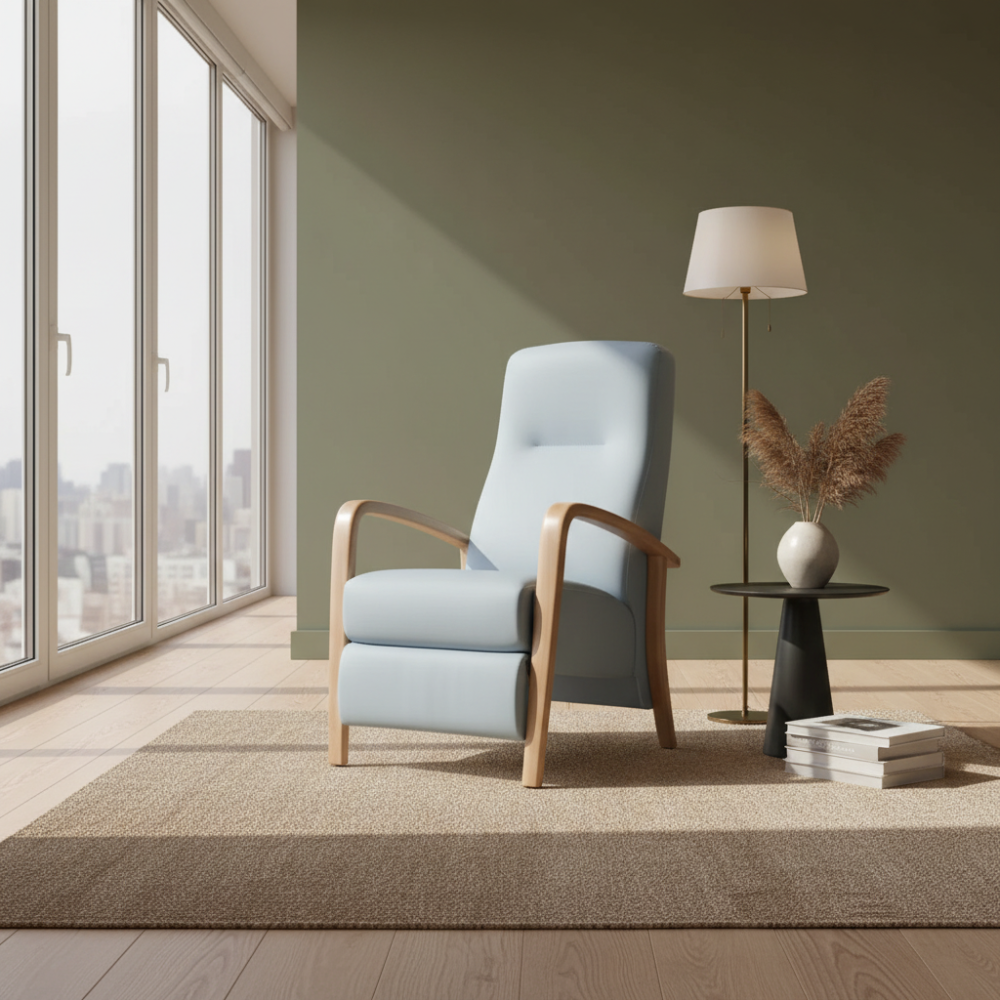 sillon modelo sigma tapizado en piel