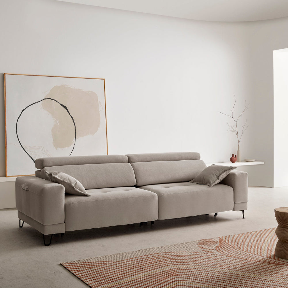 Sofá de diseño con asientos deslizantes carro modelo SLOW