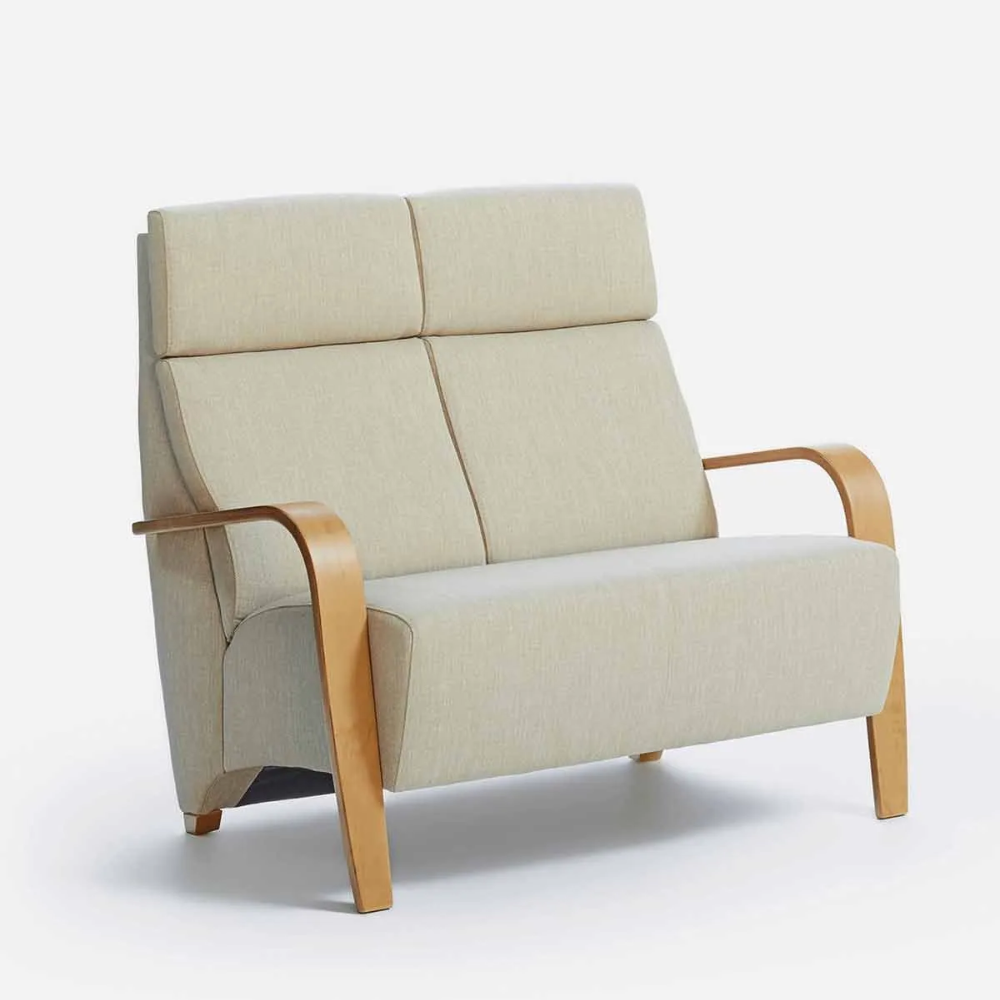 Sofá de 2 plazas de diseño nórdico modelo CKINI disponible en sidivani