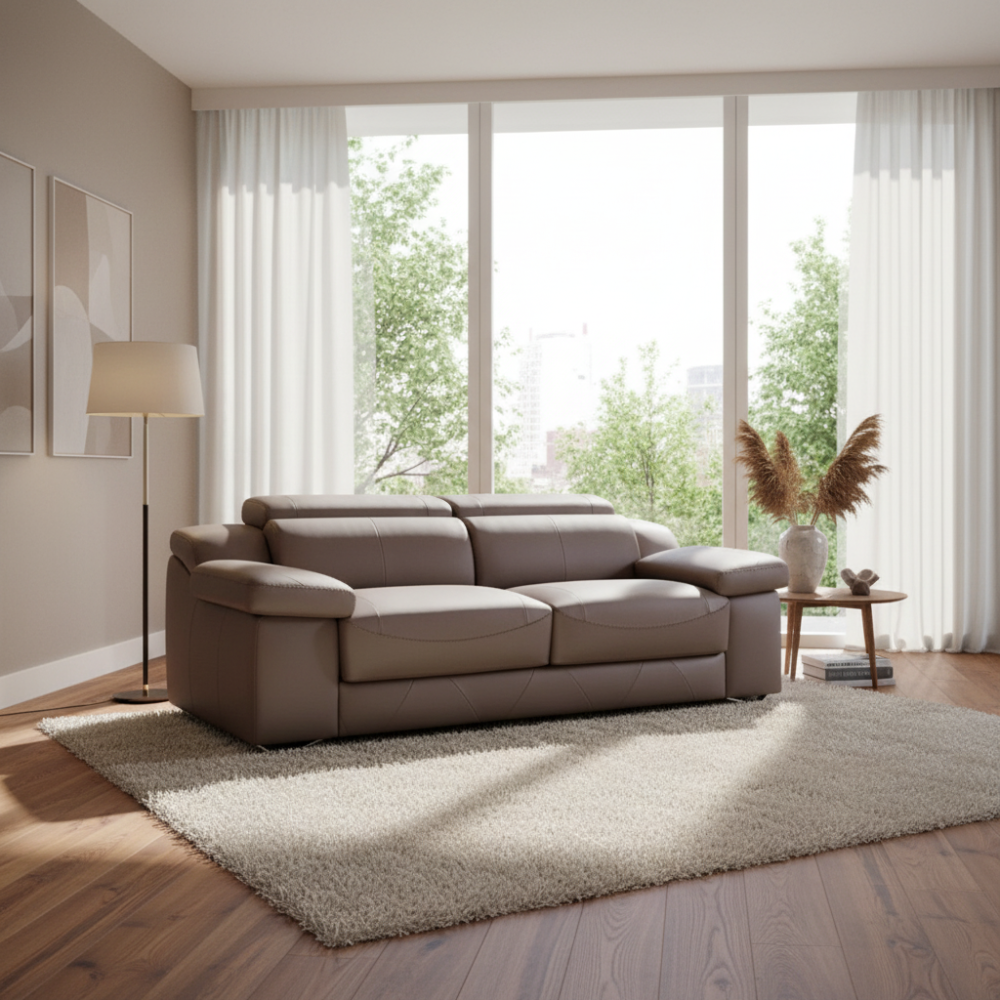 Sofá modelo DESLIZ en piel