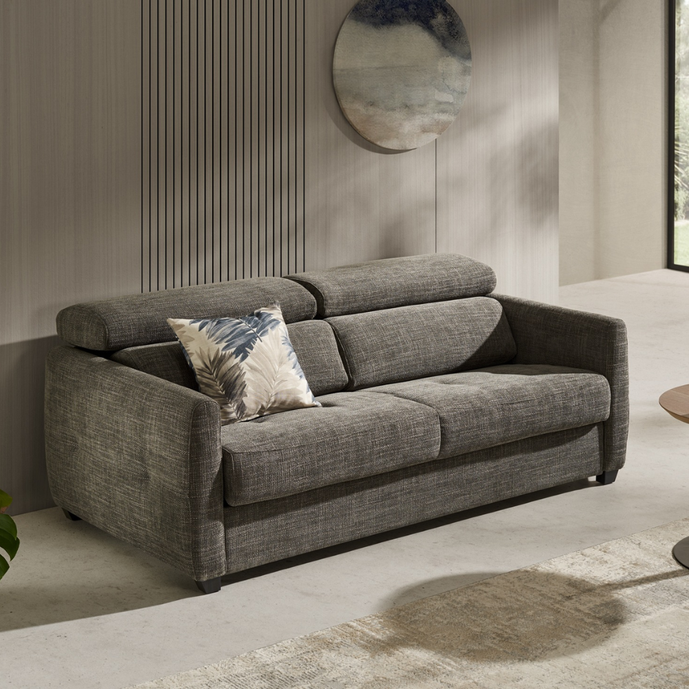 Sofá cama con sistema Italiano modelo MILFORD tapizado Aquaclean