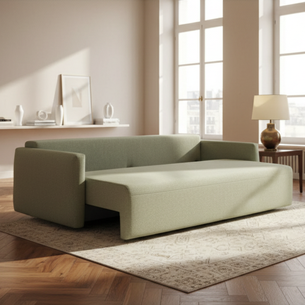 Sofá cama modelo BASINGER tapizado Aquaclean