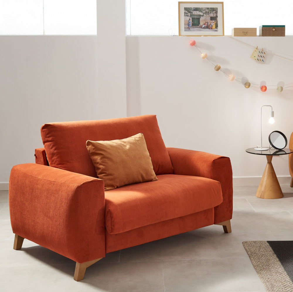 Sofá cama de diseño modelo SWEDEN con sistema de apertura italiana