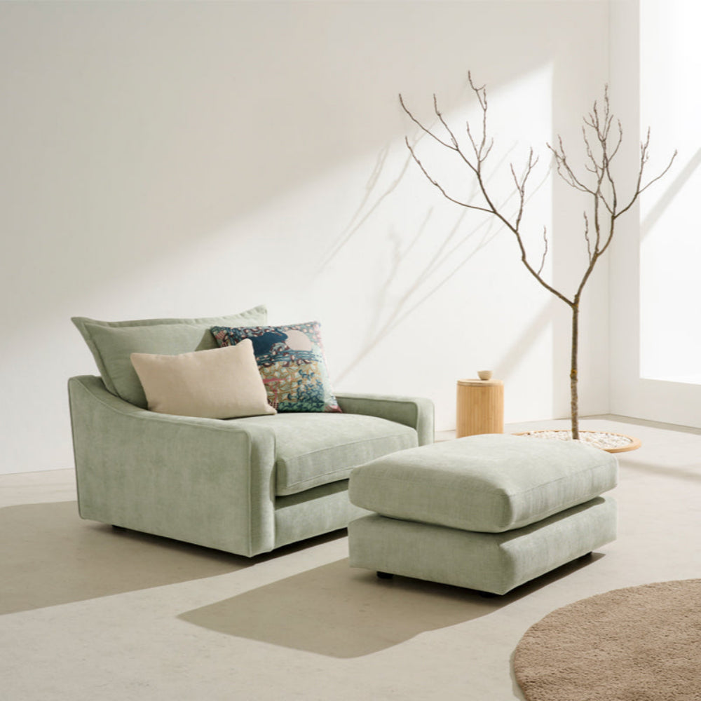 Sillón de diseño y amplia sentada modelo OLAVIDE