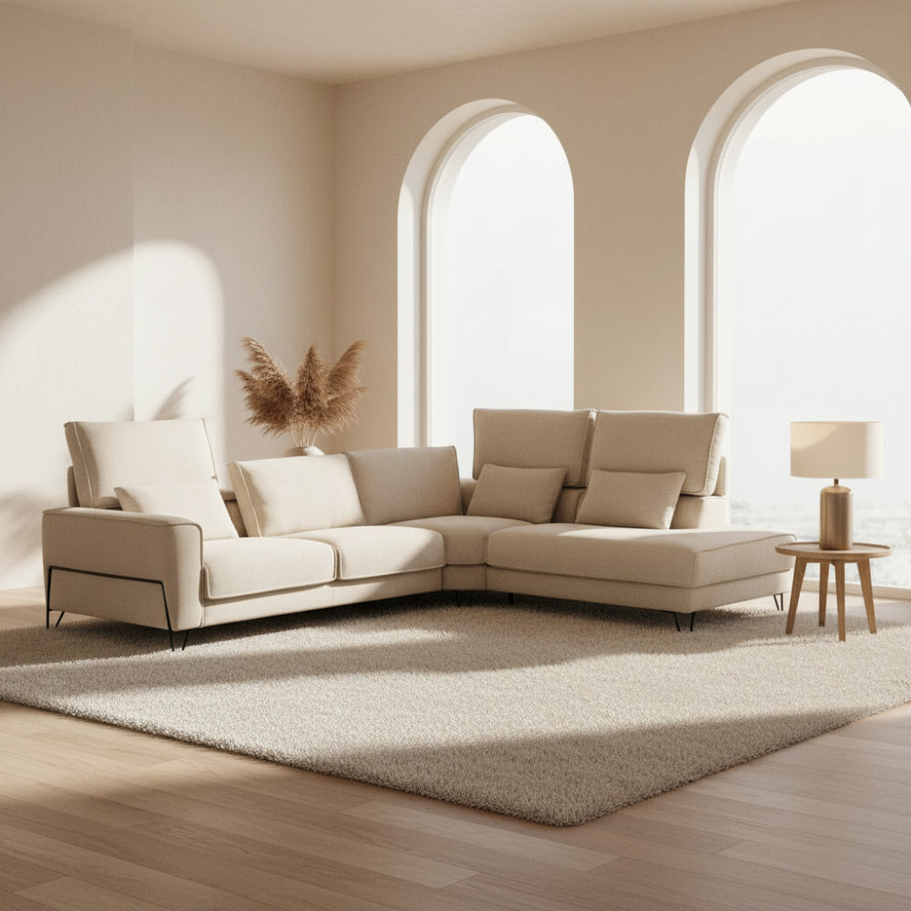 Rinconera de diseño abierto modelo AUSTRAL  tapizado Aquaclean