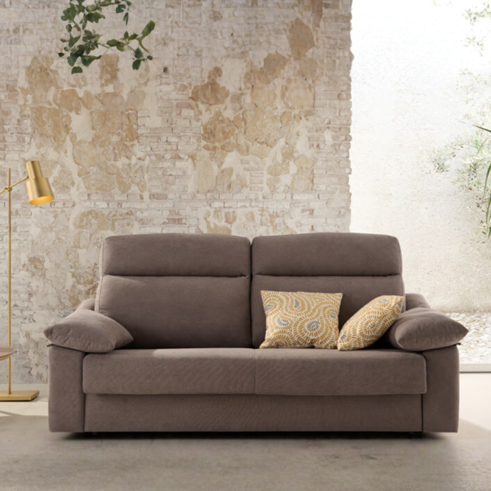 Sofá cama modelo BERTON con sistema Italiano Tapizado con entrega Express