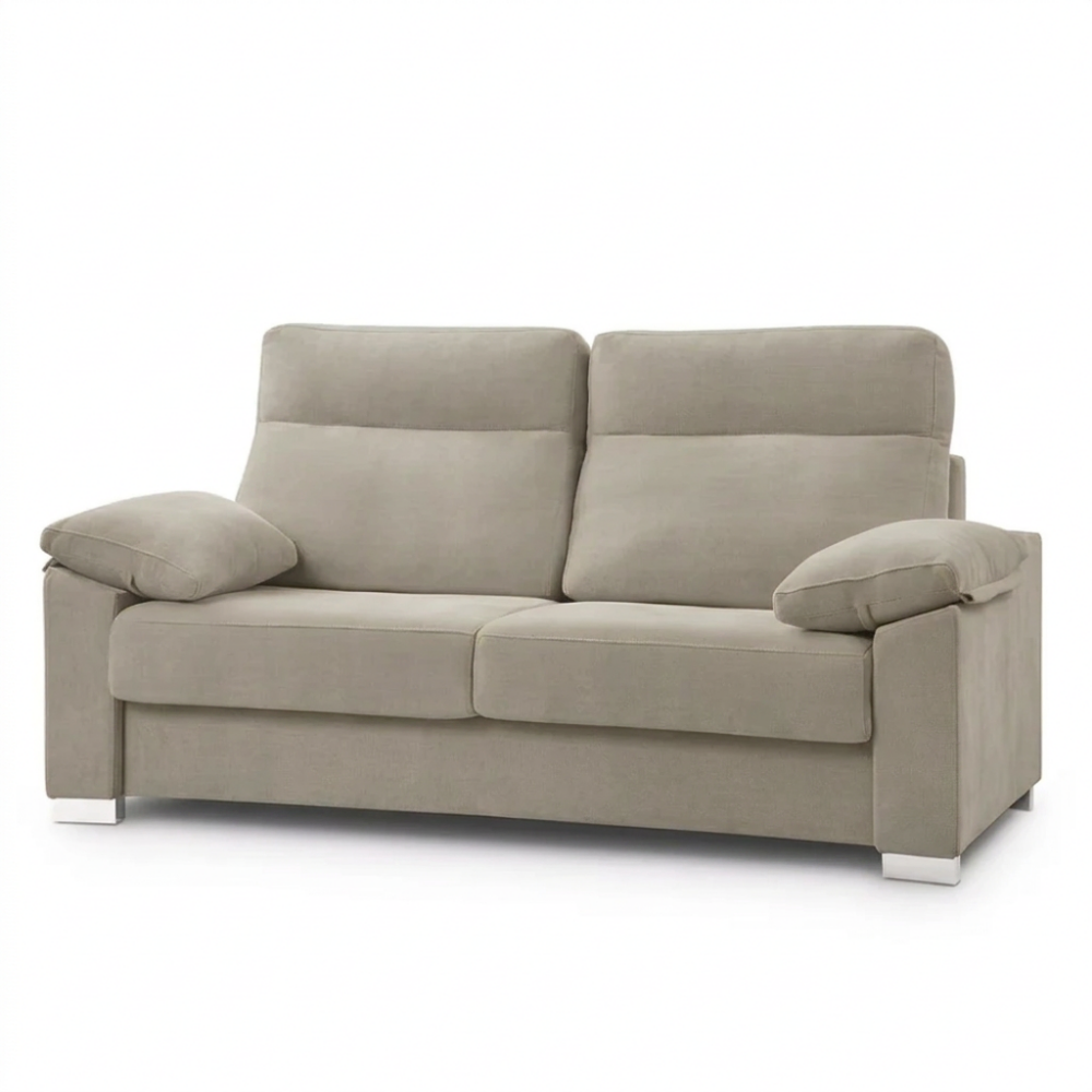 Sofá cama ergonómico con apertura italiana modelo LEO Tapizado Express