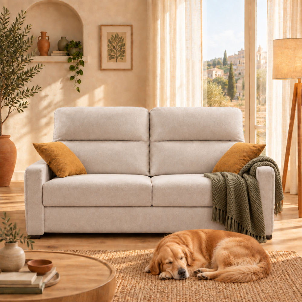 Sofá cama con sistema  de apertura italiano modelo ETNA