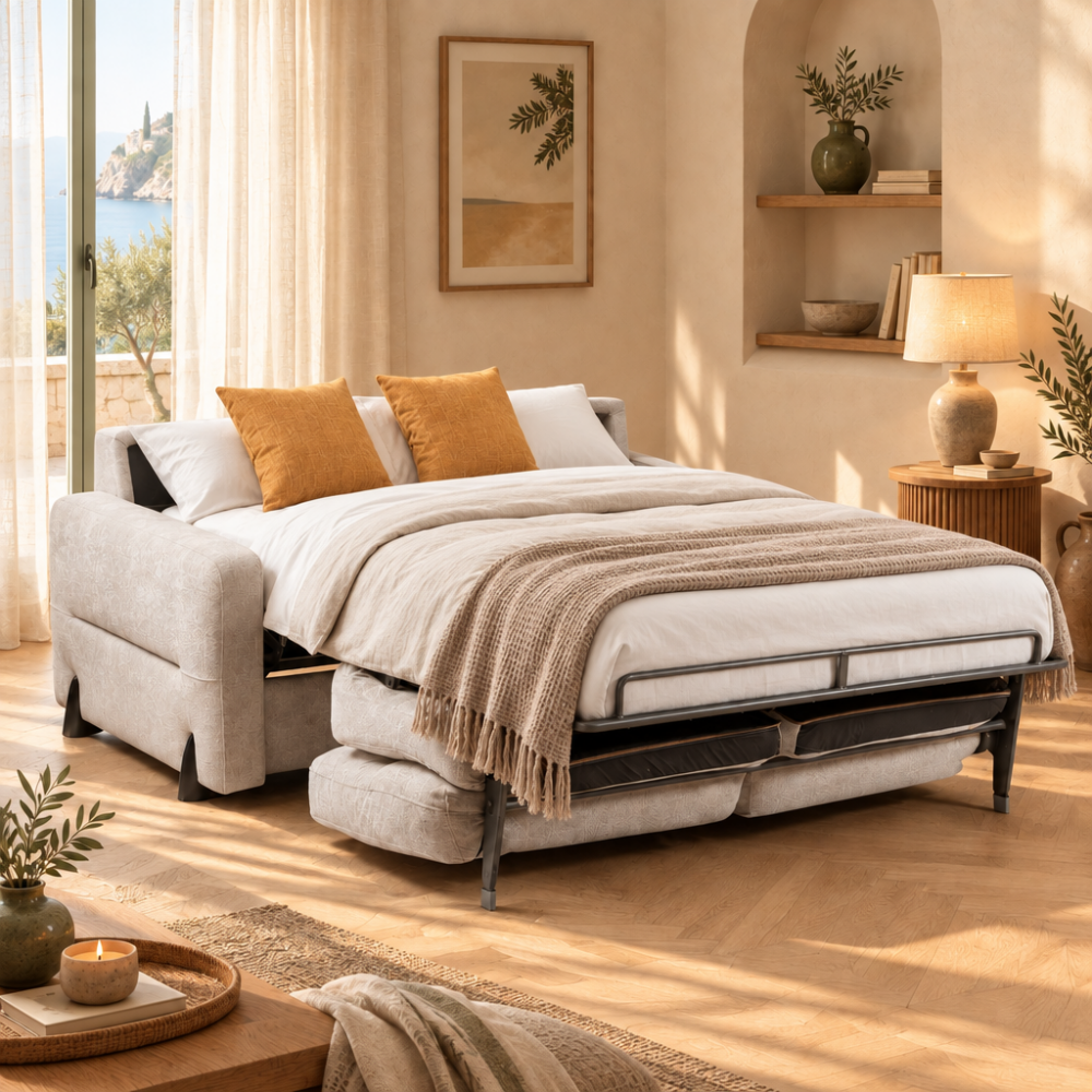 Sofá cama con sistema  de apertura italiano modelo ETNA