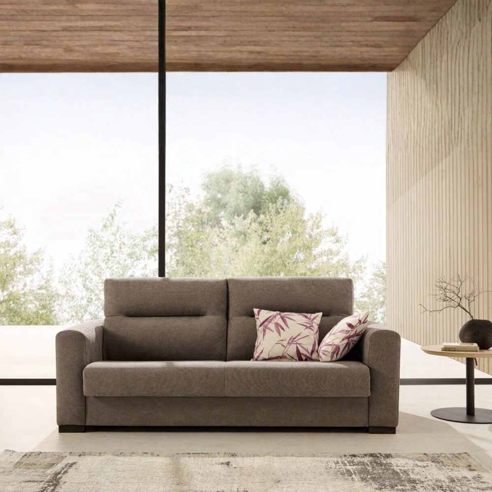 Sofá cama modelo FARO con sistema Italiano Tapizado Express