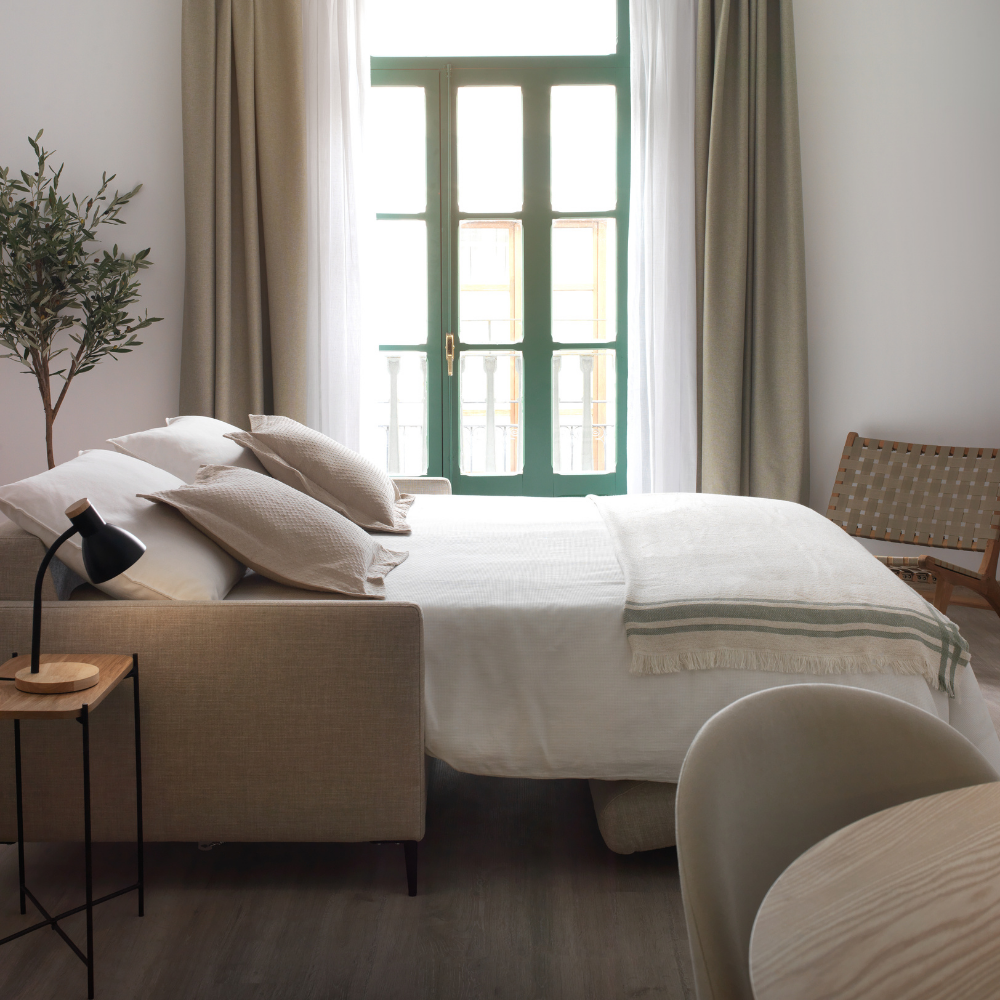 sofa cama modelo castel abierto