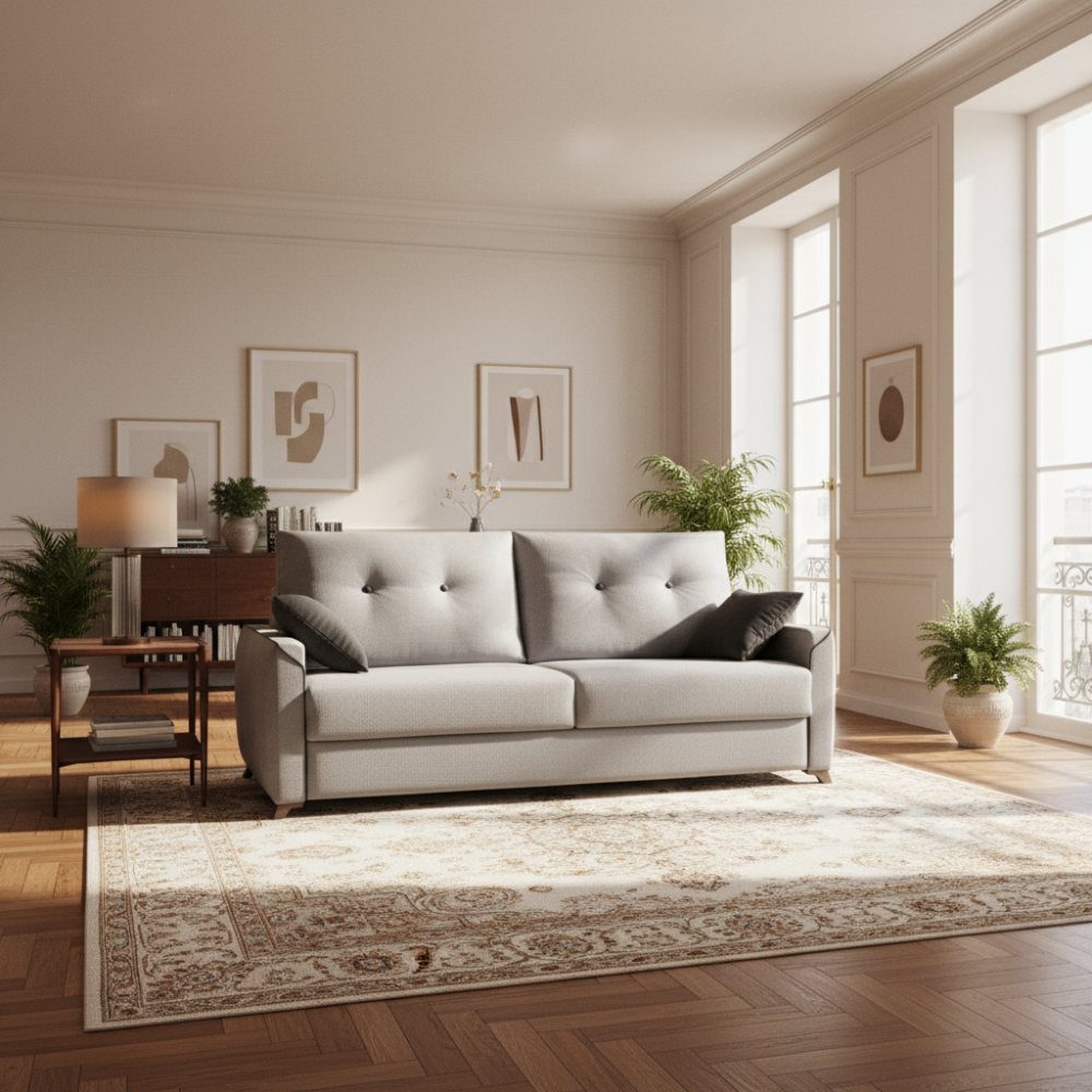 Sofá cama modelo LYSSA con apertura italiana servicio EXPRESS