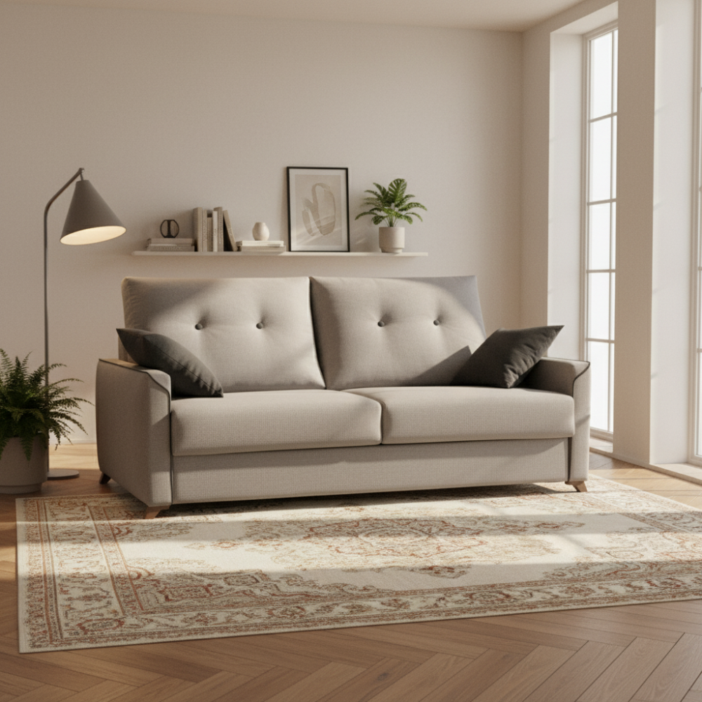 Sofá cama modelo LYSSA con apertura italiana servicio EXPRESS