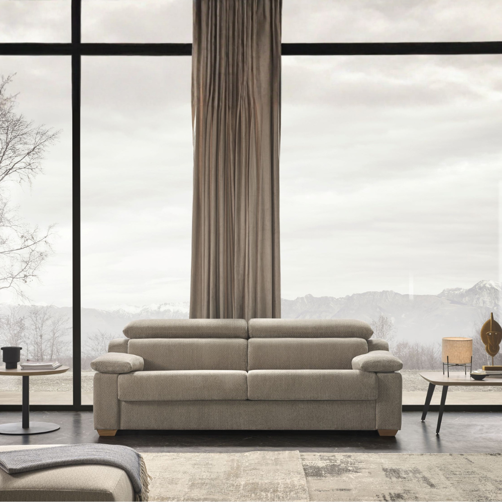 Sofá cama de diseño con sistema Italiano modelo ORMOND