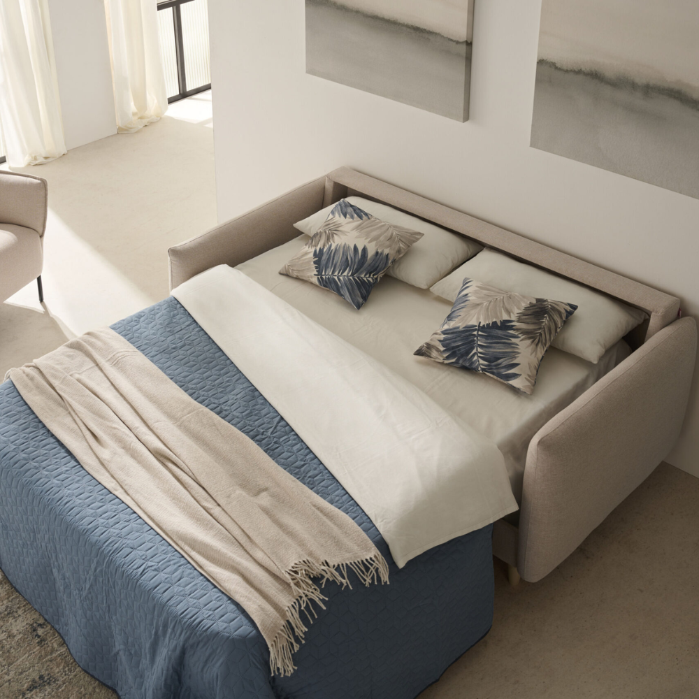 Sofá cama modelo MINIMAL con sistema Italiano servicio rápido