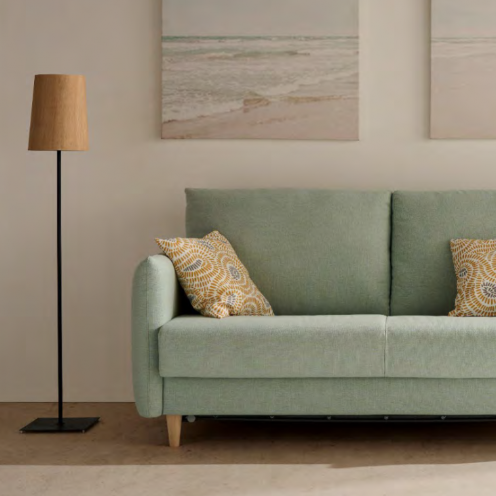 Sofá cama modelo MINIMAL con sistema Italiano servicio rápido
