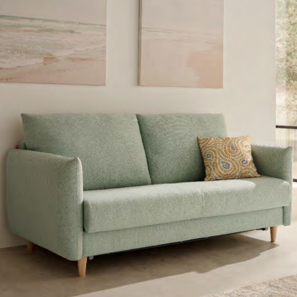 Sofá cama modelo MINIMAL con sistema Italiano servicio rápido