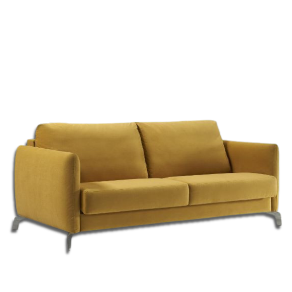 Sofá con cama modelo MINIMAL Pata de Metal sistema Italiano