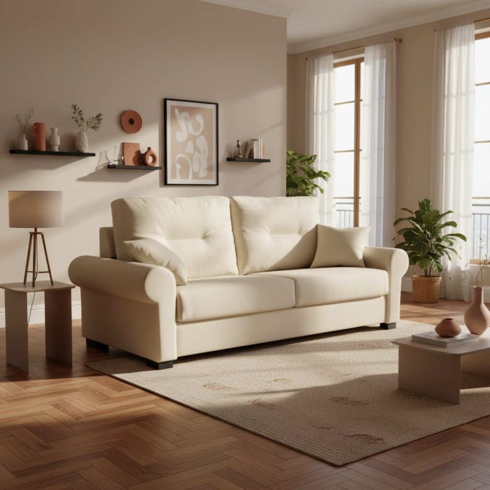 Sofá Cama de estilo clásico modelo SARA con apertura italiana