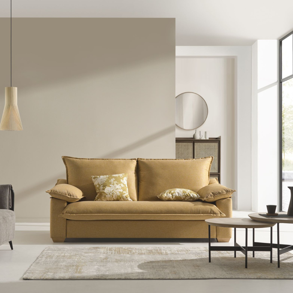 Sofá cama de diseño con sistema Italiano modelo SILENCE