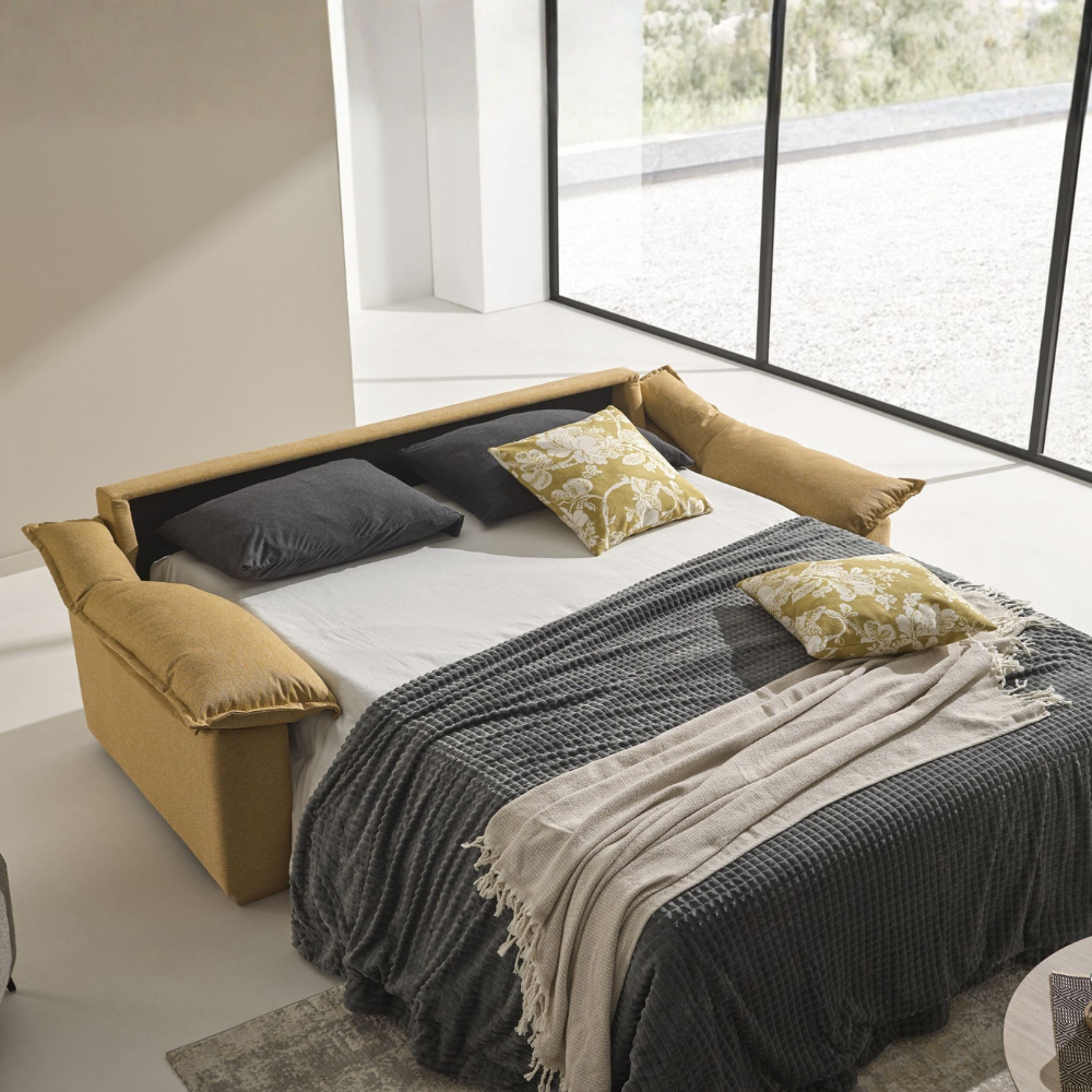 Sofá cama de diseño con sistema Italiano modelo SILENCE