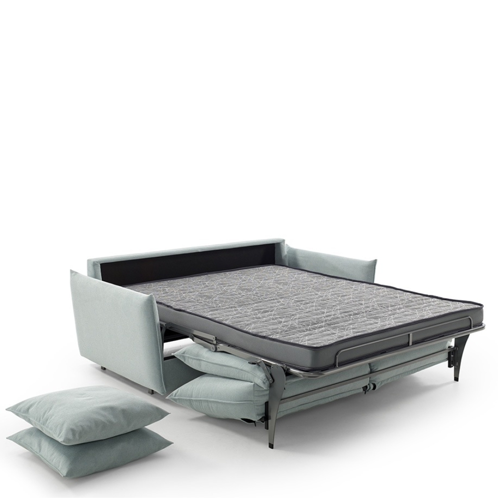 Sofá cama con sistema  de apertura italiana modelo SPIRIT tapizado Aquaclean