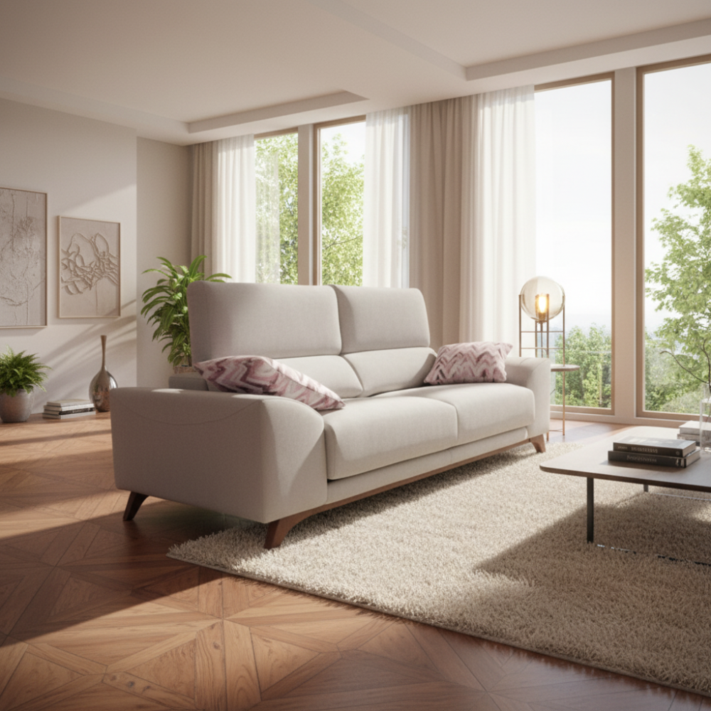 Sofá modelo MADEIRA con asientos extraíbles