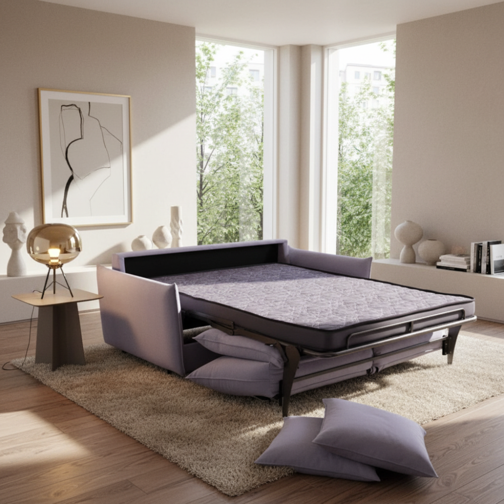 Sofá cama con sistema de apertura italiana modelo SPIRIT