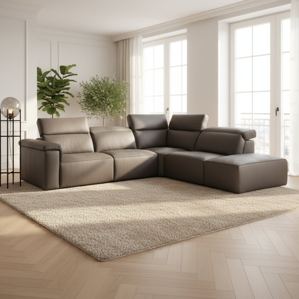 Rinconera de diseño con relax modelo TERRANOVA en Piel