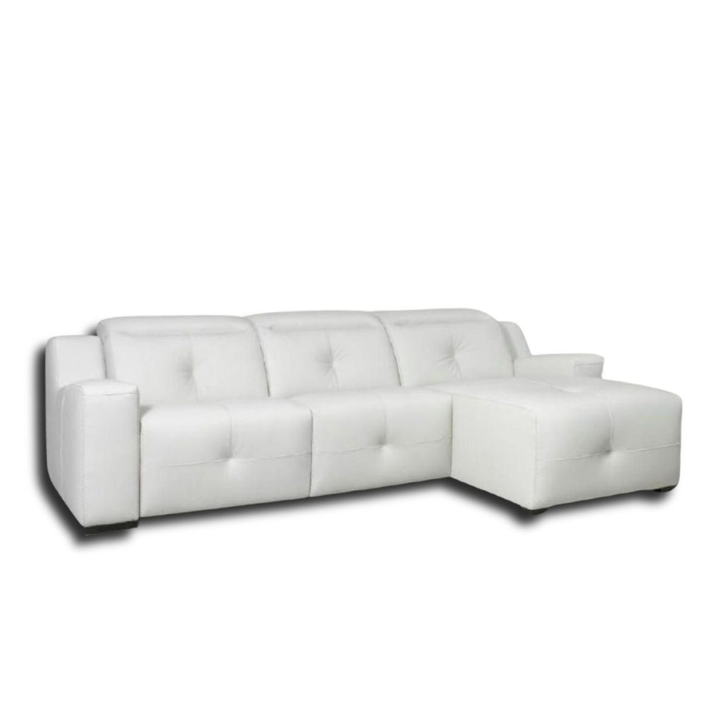 Chaiselongue modelo TRESOR asientos fijos en piel