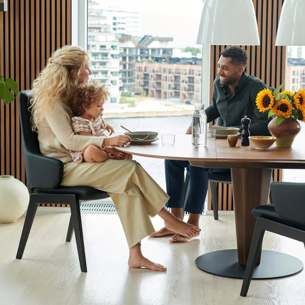 Mesa extensible de pie central redonda Stressless® Bordeaux