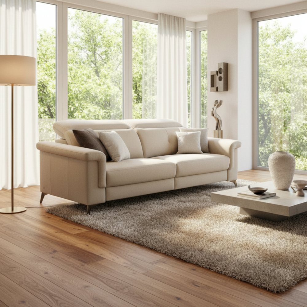 Sofa Relax con pata de metal modelo VICTORIA