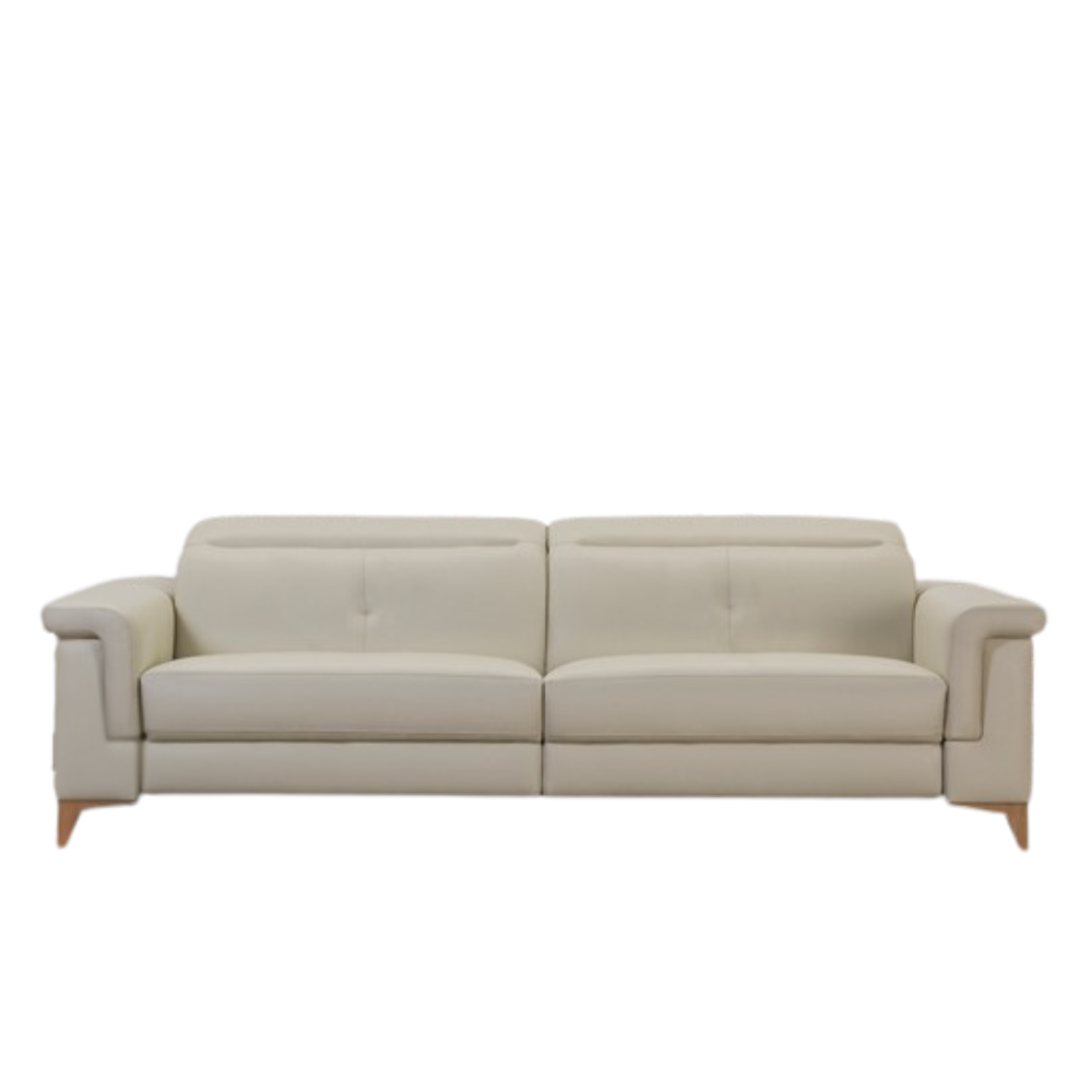 Sofa con pata de madera modelo VICTORIA